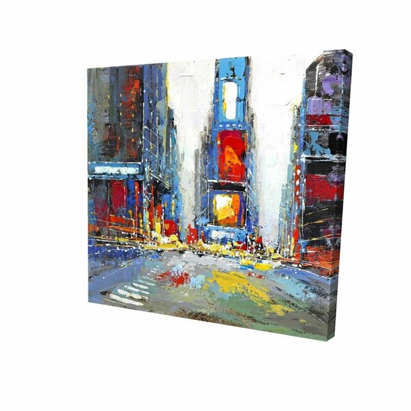 Fondo 16 x 16 in. Abstract & Colorful Buildings-Print on Canvas FO2787165